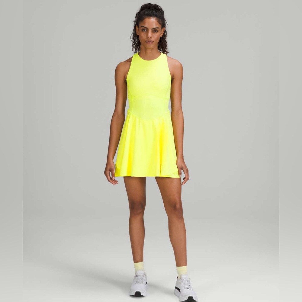 Lululemon Court Crush Highlighter Yellow Dress